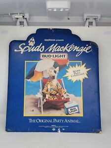 1986 Bud Light Beer Sign Spuds Mackenzie Senior Party Consultant Cardboard 