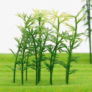 10pcs Plastic Miniature Bamboo Tree Artificial Sand Table Model  Garden - Picture 1 of 15