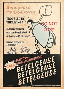 BEETLEJUICE Original Flyer Poster 8x10 Reprint Photo !! - Picture 1 of 1
