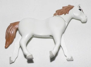 40286, 1x Pferd, 3. Generation, Schweif abstehend, weiss, braun - Picture 1 of 1