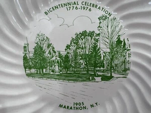 Vintage Marathon NY Collectible Plate Commemorative Bicentennial 1776-1976 1905 - Picture 1 of 7