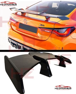 PARA BMW M3 M4 G80 G82 NEGRO BRILLANTE M3 M4 GT LOOK ALERÓN MALETERO ALERÓN 2020 2023 UK - Imagen 1 de 16