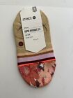 New Stance M Med On My Way Socks Super Invisible 2.0 No Show Gold Floral NWT