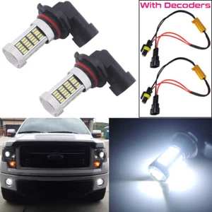 Xenon White 9145 H10 9140 LED Car Pickup Fog Lights Bulbs w/ Decoder Error Free - Picture 1 of 12