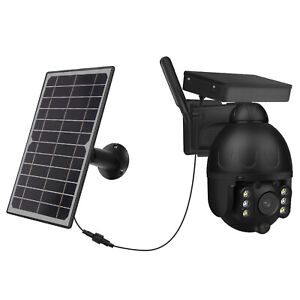 Solar Powered 4G Camera Wire Free 1080p HD Video Outdoor Security CCTV 355º PTZ