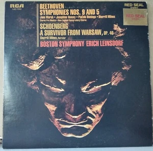 RCA LSC-7055 BEETHOVEN - SYMPHONIES NOS. 9 & 5; SCHOENBERG LEINSDORF 1969 US 2LP - Picture 1 of 4