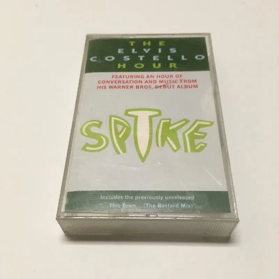 ELVIS COSTELLO Hour 1989 Promo CASSETTE Music & Interview SPIKE Unreleased Track - Image 1 of 4