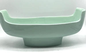 Jarrón consola maceta Mid Century Celadon verde rectángulo EE. UU. 306 - Imagen 1 de 9