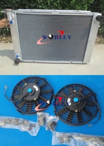 4 Core Aluminum Radiator + Fans for HOLDEN Commodore VG VL VN VP VR VS V8 AT/MT - Picture 1 of 5