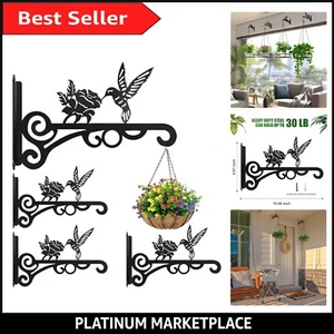Rust-Resistant Wall Bracket Hooks - Elegant 4-Pack for Indoor/Outdoor Use - Picture 1 of 8