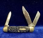 CASE TESTED XX 2345 1/2 LP 1920 - 1940 JIGGED BLACK EQUAL END CIGAR CATTLE KNIFE