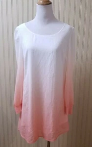 Tobi Womens Tunic Shirt Dress Small Pink Ombre Gyaru Layered Crisscross Back - Picture 1 of 11