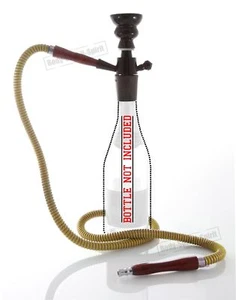 Botella Portátil Vástago Hookah + Manguera Amarilla Tubo Shisha BOTELLA NO INCLUIDA - Imagen 1 de 3