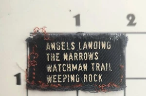 Angels Landing Patch The Narrows Watchman Trail Weeping Rock Cloth Sew On - Picture 1 of 1