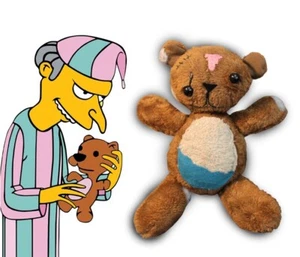 SIMPSONS real BOBO BEAR TOY damaged of Mr BURNS Teddy from Simpson art HOMER kid - Picture 1 of 24