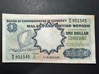 Malaysia $ 1 Dollar 1959 AUNC Banknote