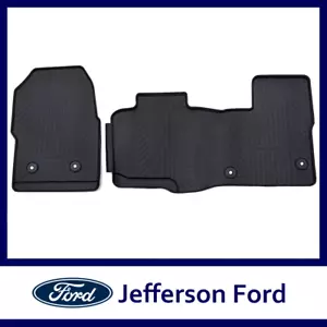 Genuine Ford Front Rubber Floor Mats Transit VO 10 Speed Auto & Dual Passenger - Picture 1 of 2