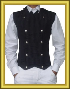Nadelstreifen Korsett Weste  Gr S,M,L,XL,2XL,bis7XL - Bild 1 von 2