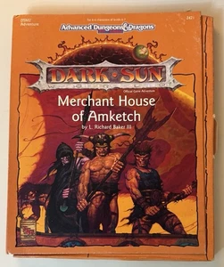 TSR AD&D 2e Dark Sun DSM2 Merchant House of Amketch - Picture 1 of 5