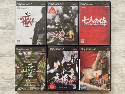 Set Sony PS2 Shinobido Takumi & Imashime & Tenchu & Seven Samurai & Bujingai - Immagine 1 di 4