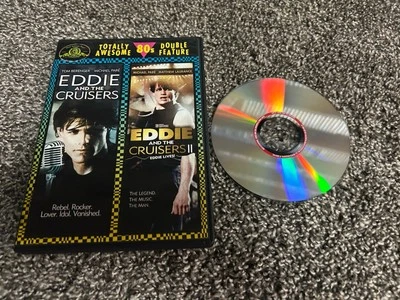 Eddie and the Cruisers 1 & 2 Eddie Lives DVD Double Feature 1983 1989 R1 OOP - Image 1 of 2