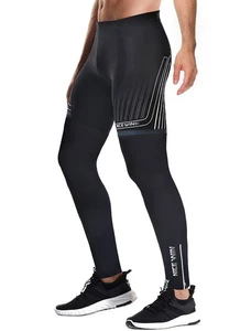 NICEWIN Herren Kompressionshose Laufhose Lange Winter ThermoRunning Laufhose,M - Bild 1 von 6