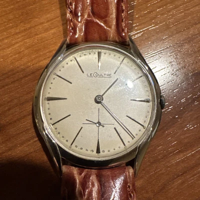 Reloj para hombre Jaeger-LeCoultre Champagne de oro blanco de 14 quilates - E386 Foto 1 de 4