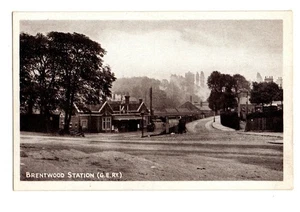 Essex. Brentwood Railway Station. Posted in 1916. Army Post Office Postmark. - Picture 1 of 1