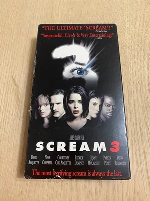 Scream 3 (VHS, 2000) Tape Horror Slasher Scary Movie Classic - Image 1 of 4