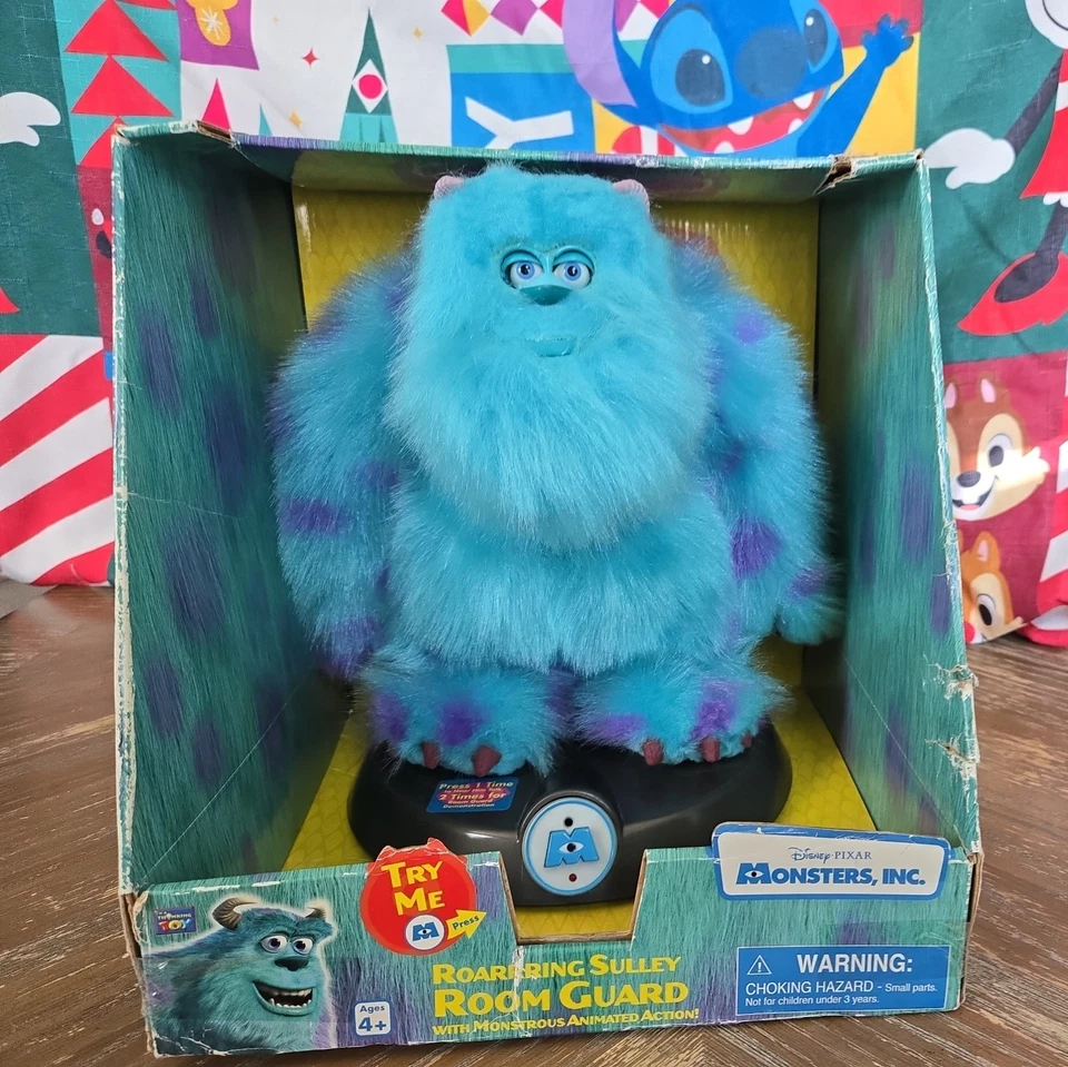 复古 Monsters Inc Sulley Motion 激活 11 英寸会说话的房间警卫迪士尼皮克斯 — 第 1/4 张图片