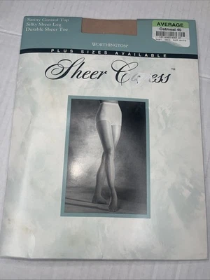 Pantimedias Worthington Sheer Caress sedosas transparentes control superior promedio avena Foto 1 de 2