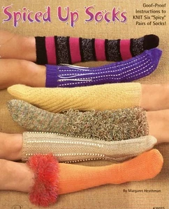 Spiced Up Socks 6 Goof-Proof Designs Knitting Pattern Book 16075 Jeanette Crews - Picture 1 of 2
