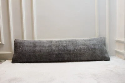 Funda de Almohada Alfombra Turca Anatolia Colores Grises, Alfombra Turca Lumbar Larga Almohada Ca Foto 1 de 4