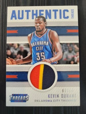 2015-16 Panini Threads Authentic Threads Patch #33 Kevin Durant /10 OKC Thunder - Image 1 of 2
