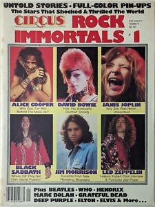 Circus Magazine Rock Immortals #1. 1980 Bowie, Janis, Sabbath, Zeppelin, Doors