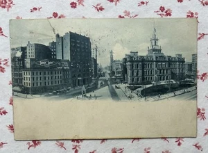 Vintage 1907 Postcard Detroit, Michigan ~ Fort Street West - Picture 1 of 3