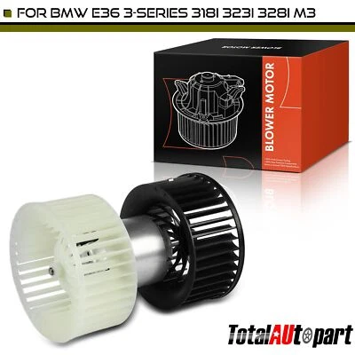 HVAC Blower Motor w/ Fan Cage for BMW 3 Series 325i 1992-1995 328i M3 318i 320i - Image 1 of 4
