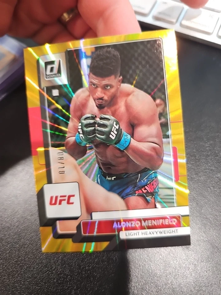 2023 Donruss UFC Holo Gold Laser #126 Alonzo Menifield /10 - Image 1 of 1