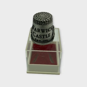 Metal Warick Castle Thimble in Case - Picture 1 of 7
