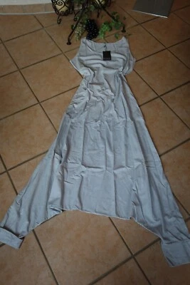 BORIS INDUSTRIES HAREMS Jumpsuit 48 50 (5) NEU weiß schwarz Streifen LAGENLOOK - Bild 1 von 4