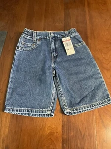 Levis 566 Size 7x Boys Denim Jean Shorts Stretch Waist NWT - Picture 1 of 5