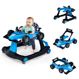 4-IN-1 Adjustable Baby Walker Stroller Foldable Play Activity Music Ride On - Picture 1 of 16
