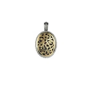 Gerochristo Solid Gold 18k & Silver Medieval-Byzantine Filigree Pendant - Picture 1 of 1