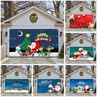 Christmas Garage Decoration Hanging Cloth Festive Atmosphere Layout With