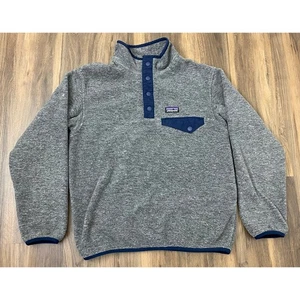Youth Boy's Patagonia Synchilla Snap-T 1/4 button fleece pullover sweater M - Picture 1 of 4