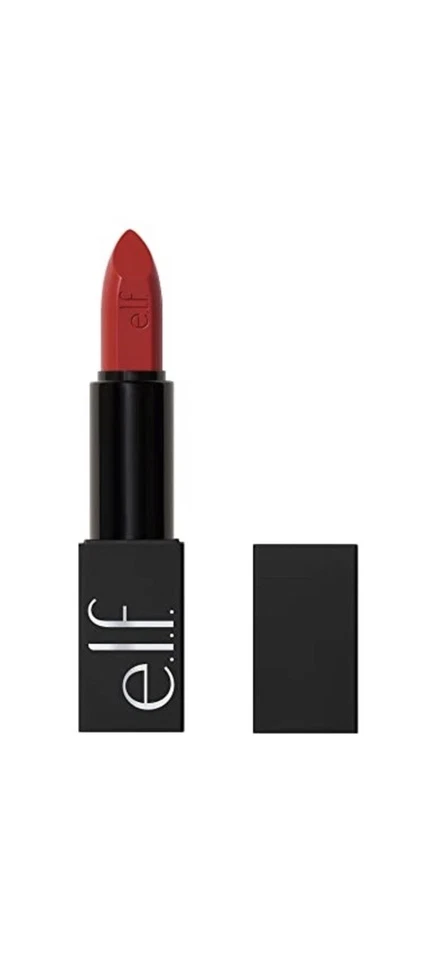 e.l.f. O Face Satin Lipstick, Richly Pigmented, Creamy Lipstick, No Regrets NEW - Image 1 of 1