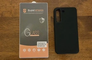 Accessoires Samsung Galaxy S22 - Coque Spigen et Vitre de protection écran *ouverte* - Photo 1 sur 8