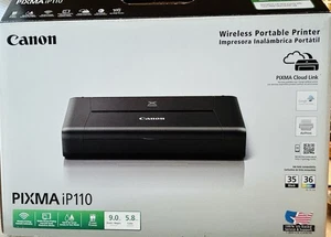Canon Pixma iP110 Wireless Mobile Printer w/box Airprint Cloud Compatible Works! - Picture 1 of 16