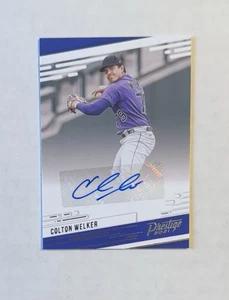 2021 Panini Chronicles - Prestige Autographs Colton Welker #PR-CW (AU, RC) - Picture 1 of 2