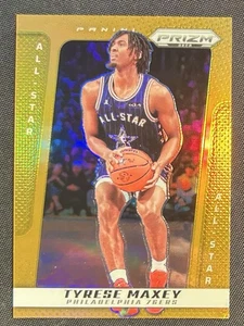 2024-25 Panini Prizm Deca All-Star Orange Prizm /49 Tyrese Maxey #259 Corner - Foto 1 di 3